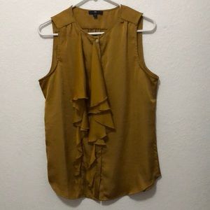 Ruffled Button Down Blouse